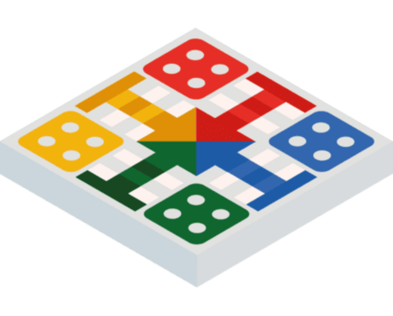 LUDO GAME BOARD 36X36CM
